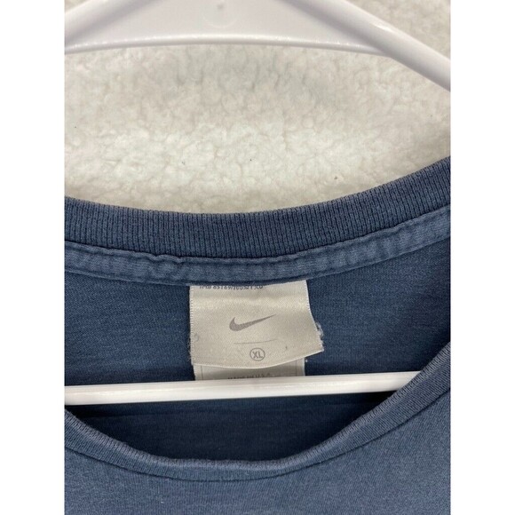 Nike Vintage 00s T-Shirt Men’s Size XL Navy Crew Neck Logo Made in USA - Picture 2 of 10